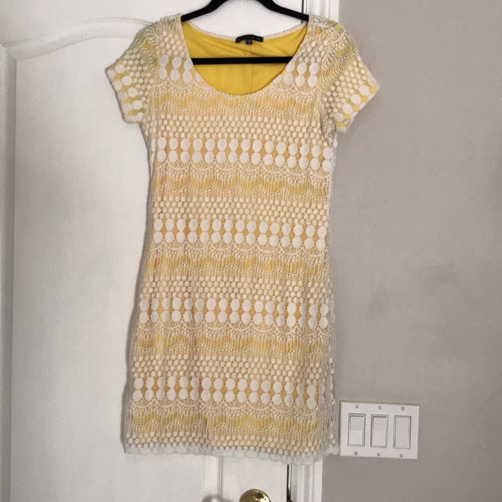 Tiana B yellow lace dress